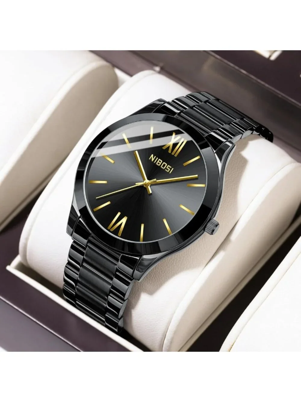 Stylish Men's Analog Quartz Watch - Waterproof, Minimalist, Ultra Thin Design